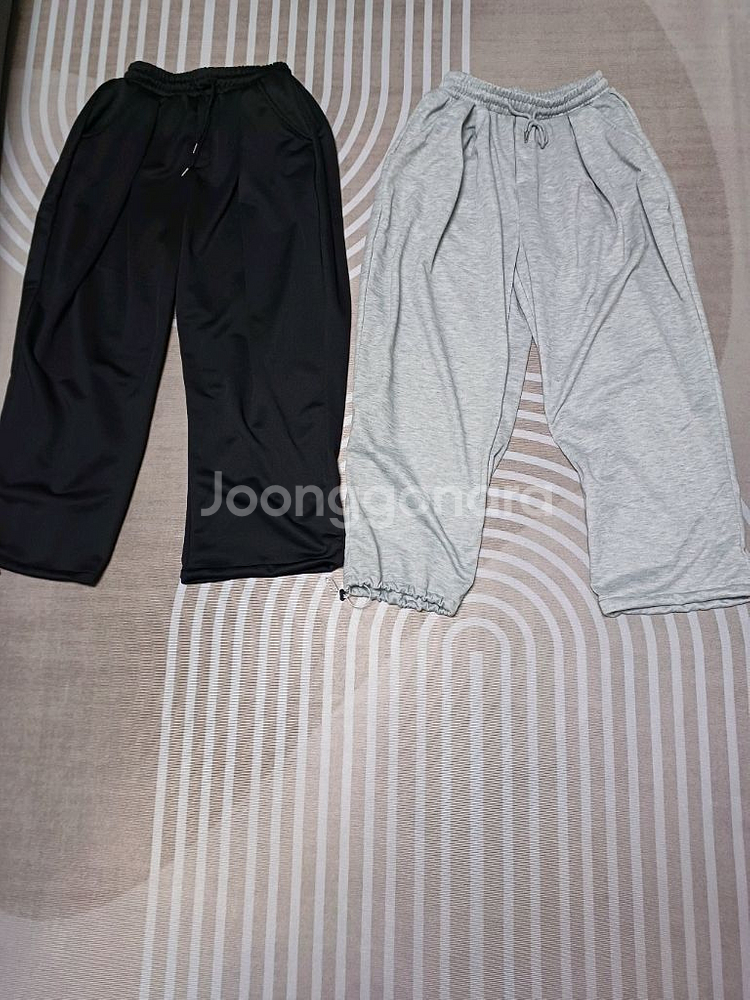 벌룬 와이드 스웻팬츠--0