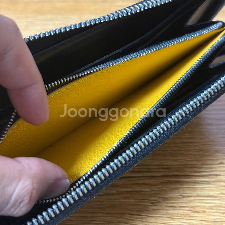 고야드 마티뇽 지퍼 장지갑 풀구성--4