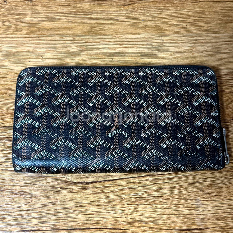 고야드 마티뇽 지퍼 장지갑 풀구성--2