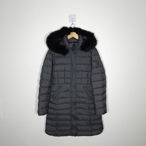 [헤지스] 95 66 여 덕다운여우털경량패딩