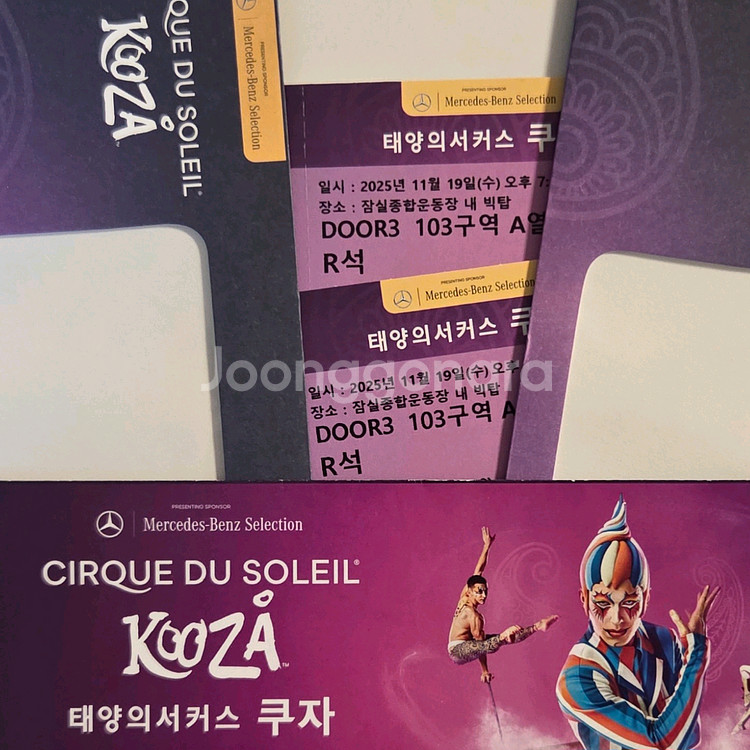 태양의 서커스 쿠자 - 11/19 R석 2매--0