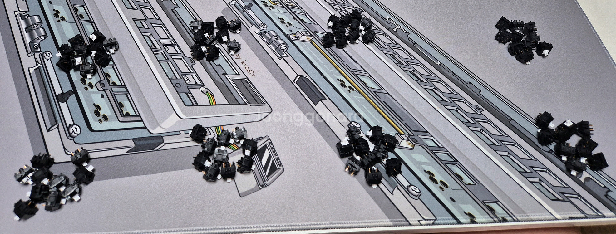 HMX SNOWCRASH 키보드스위치80개--0