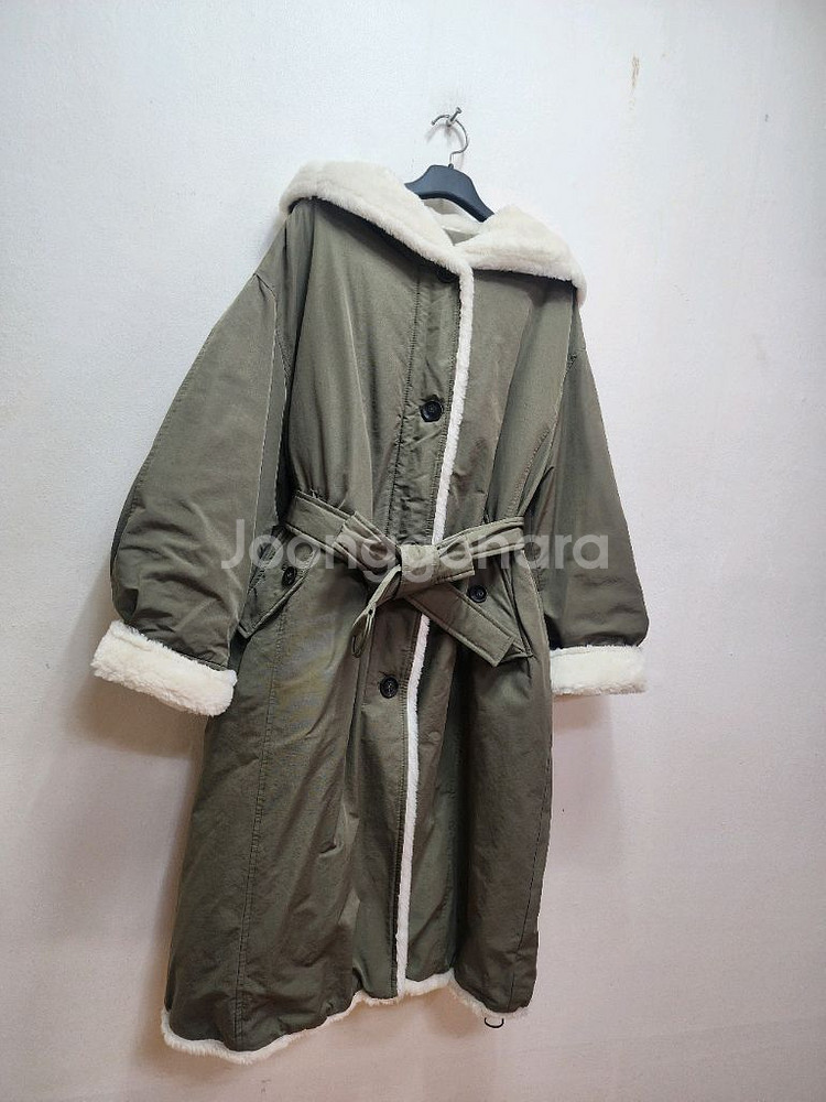 써스데이아일랜드 오버핏 다운롱패딩--0