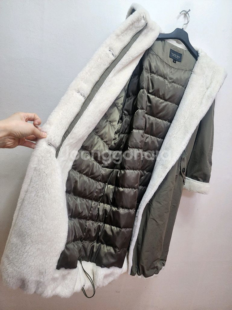 써스데이아일랜드 오버핏 다운롱패딩--5