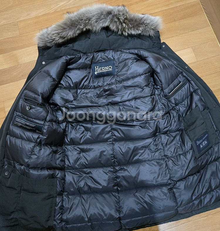 에르노 후드 다운패딩 48사이즈. 몽클레어,브루넬로,로로피아나--3