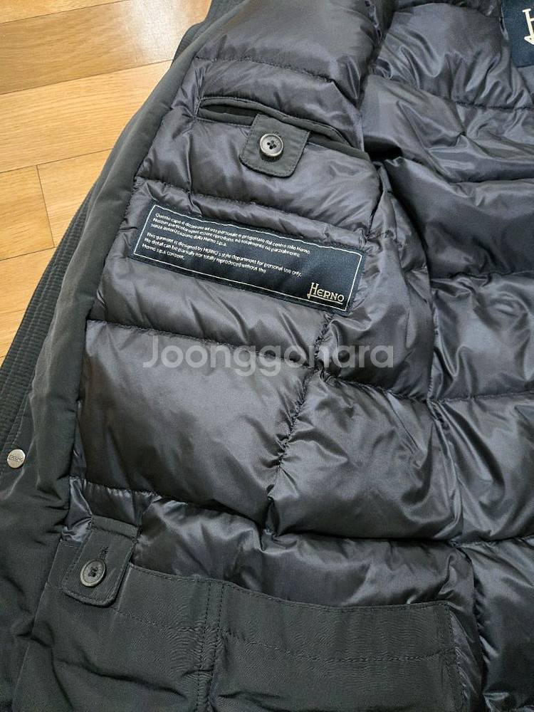 에르노 후드 다운패딩 48사이즈. 몽클레어,브루넬로,로로피아나--6