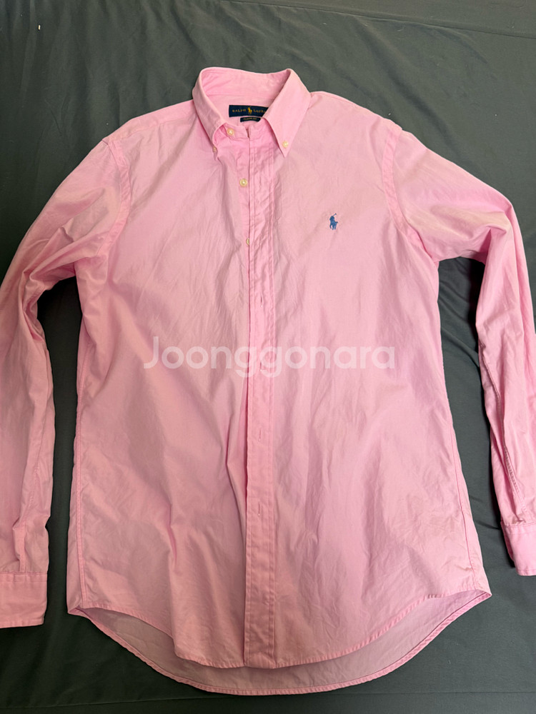 폴로 랄프로렌 핑크 셔츠 클래식핏 S사이즈 판매합니다--0