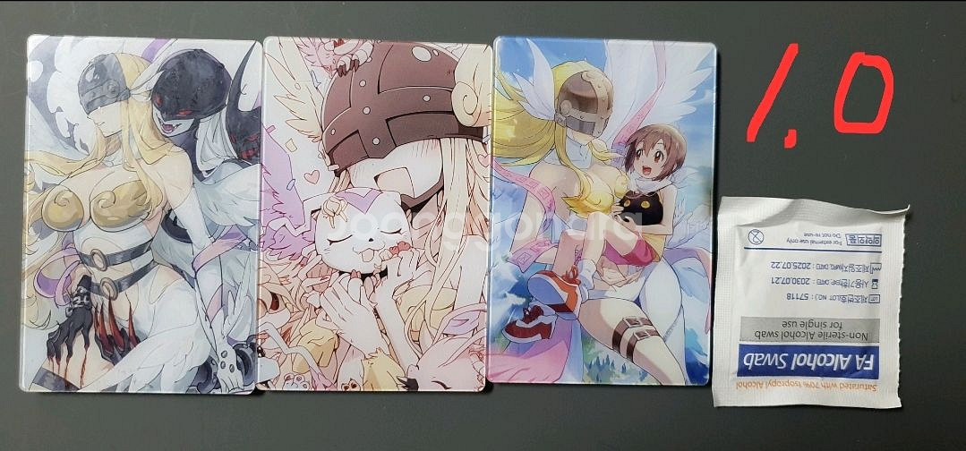 디지몬 어드벤처 아크릴 거울 카드 페이지 마다 디자인 달라요--3