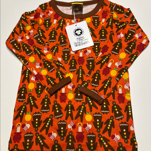 새상품) 던스 진저브레드 레드 긴팔 86 사이즈