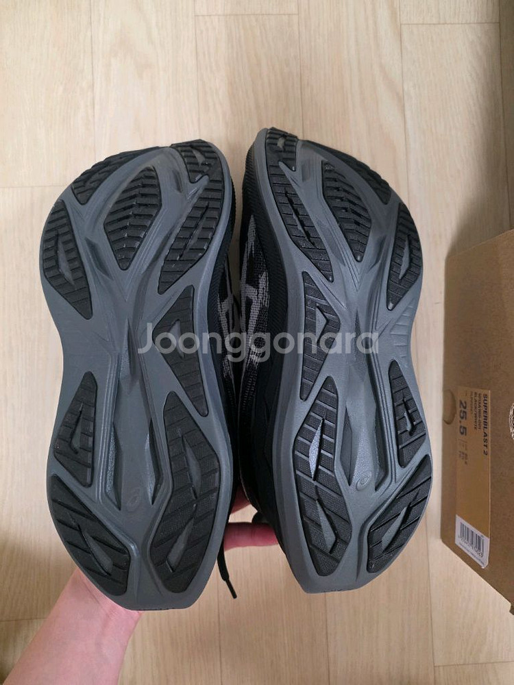 아식스 슈퍼블라스트2 블랙 255 새상품--2