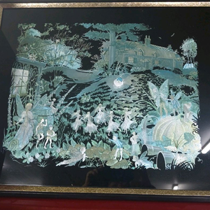 자개 그림 나전칠기 요정의 숲 자개화 그림 액자 인테리어