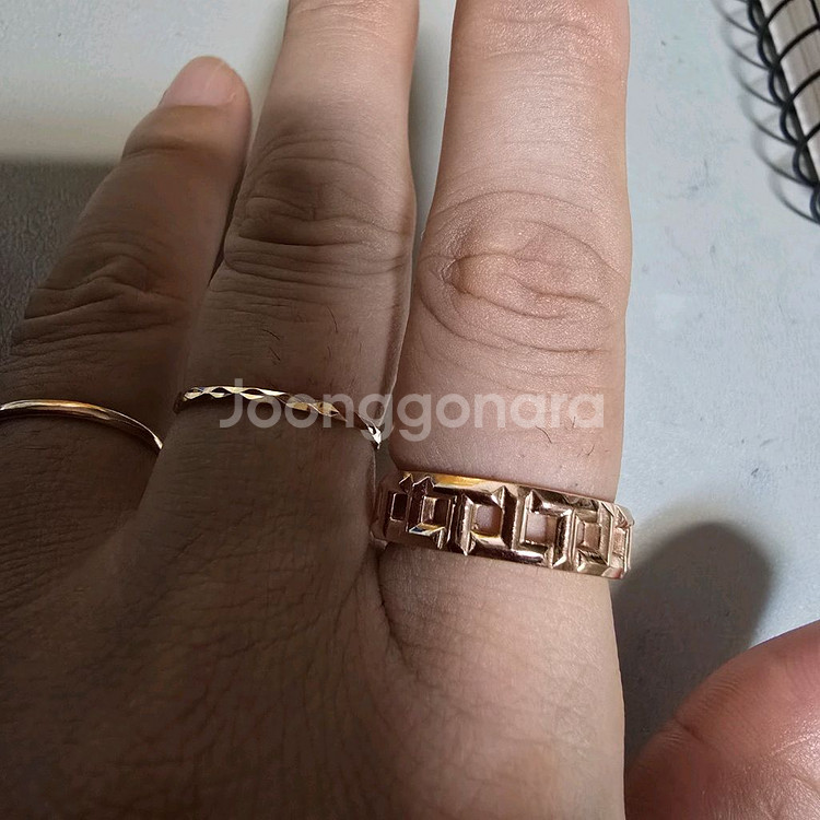 18k핑크골드 반지--7