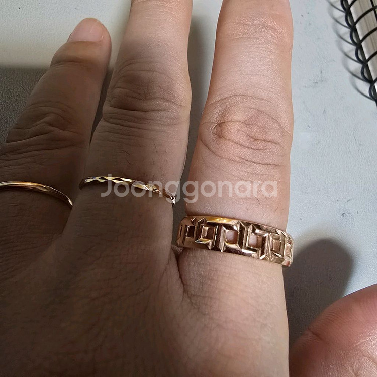 18k핑크골드 반지--8