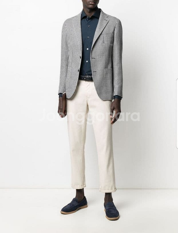 루나에비뉴7 지제냐 하운드투스 네이비 자켓 블레이져--0