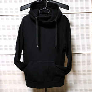 (H&M) 검정 기모 후드 티셔츠 S (95 정도)