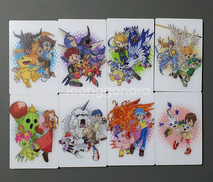 디지몬 어드벤처 아크릴 거울 카드 페이지 마다 디자인 달라요--0