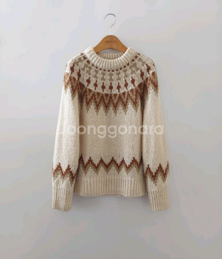 노르딕 니트 새상품--9