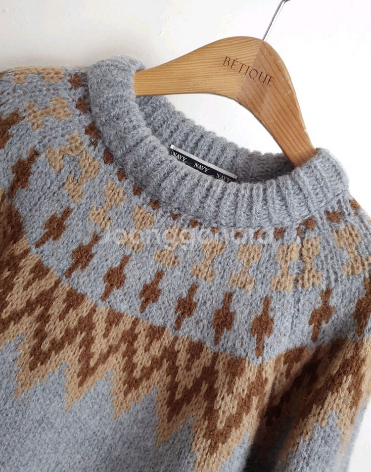 노르딕 니트 새상품--8