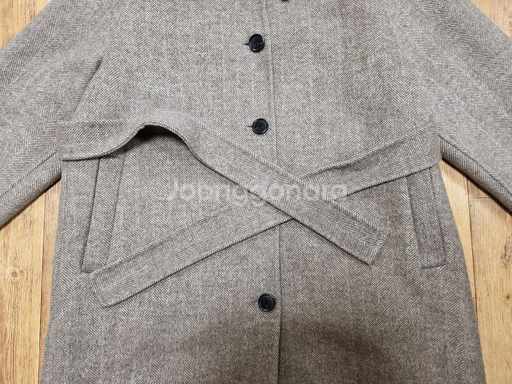 어반로지(URBANROSY) 헤링본 울코트 프리사이즈--4