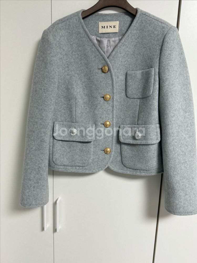 마인 캐시미어 블렌드 트위드 자켓 한섬--0