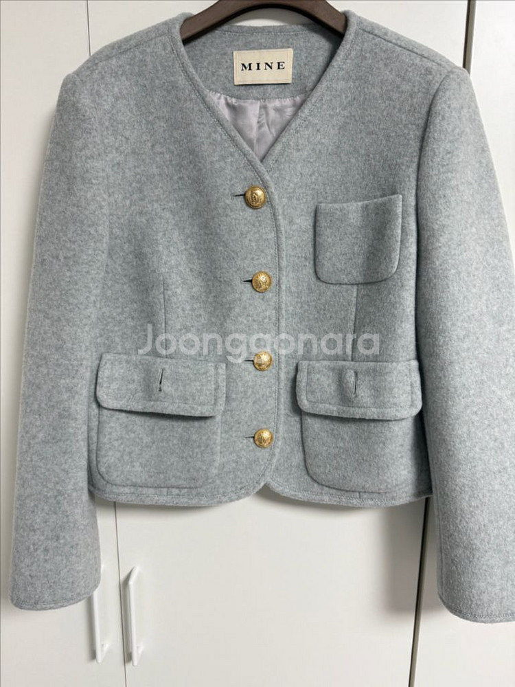 마인 캐시미어 블렌드 트위드 자켓 한섬--1