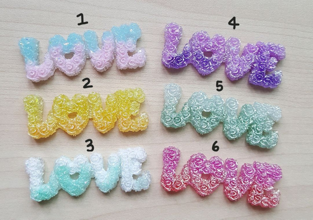 러브 이니셜 파츠 데코덴 지비츠 마그넷 키링(야광)--1