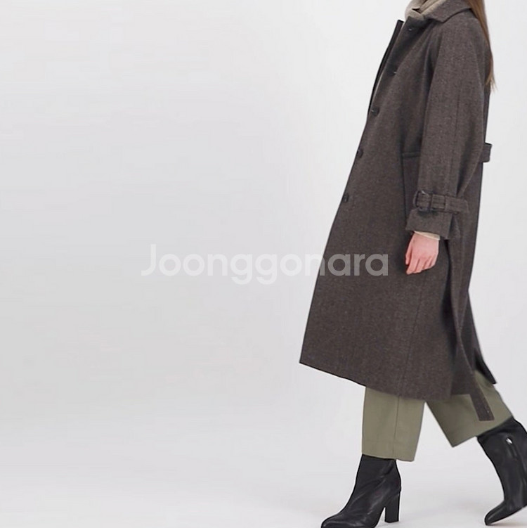 에디션비X룩캐스트(LOOKCAST) 헤링본 울코트 66-77 새상품--2