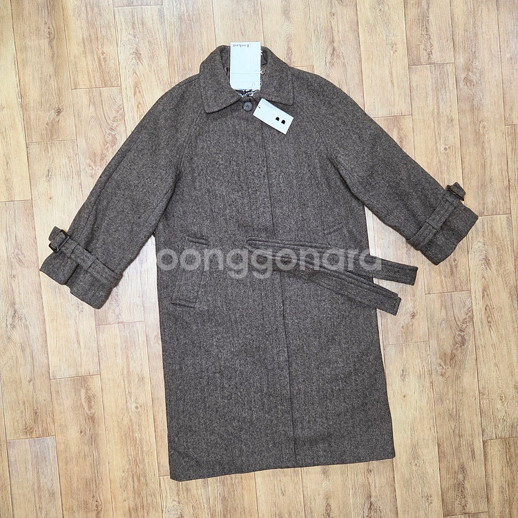 에디션비X룩캐스트(LOOKCAST) 헤링본 울코트 66-77 새상품--4