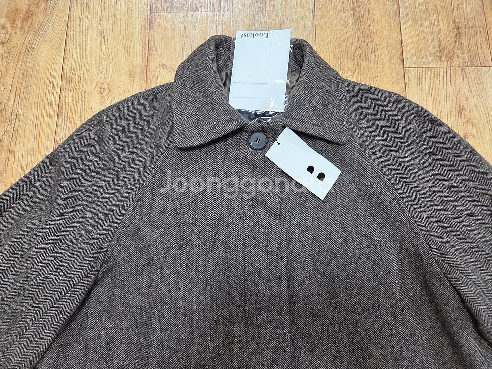 에디션비X룩캐스트(LOOKCAST) 헤링본 울코트 66-77 새상품--5