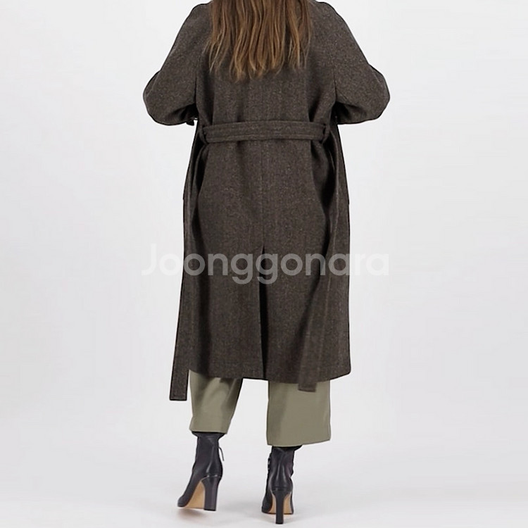 에디션비X룩캐스트(LOOKCAST) 헤링본 울코트 66-77 새상품--3