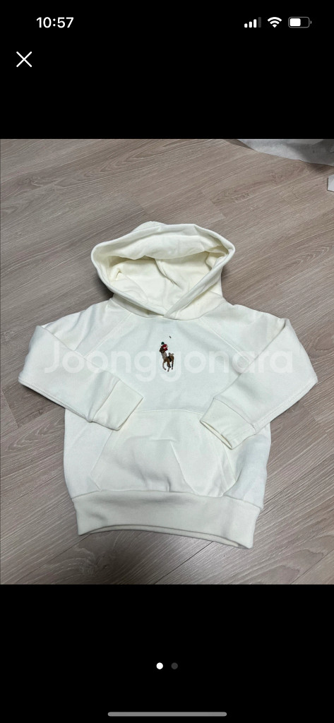 폴로 키즈 여아 후드 4t--0