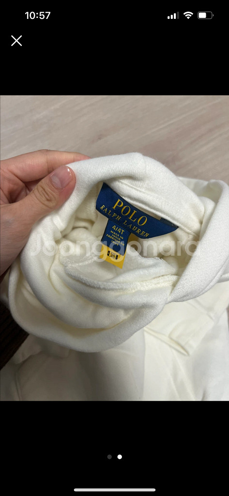 폴로 키즈 여아 후드 4t--1