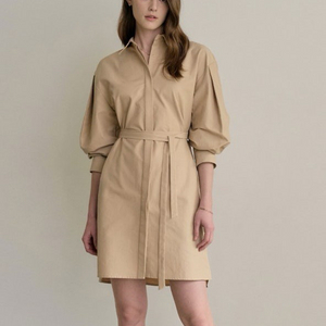 시에 sie 오드 디테일 셔츠드레스