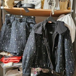 오즈세컨 로고 점퍼 스커트 세트