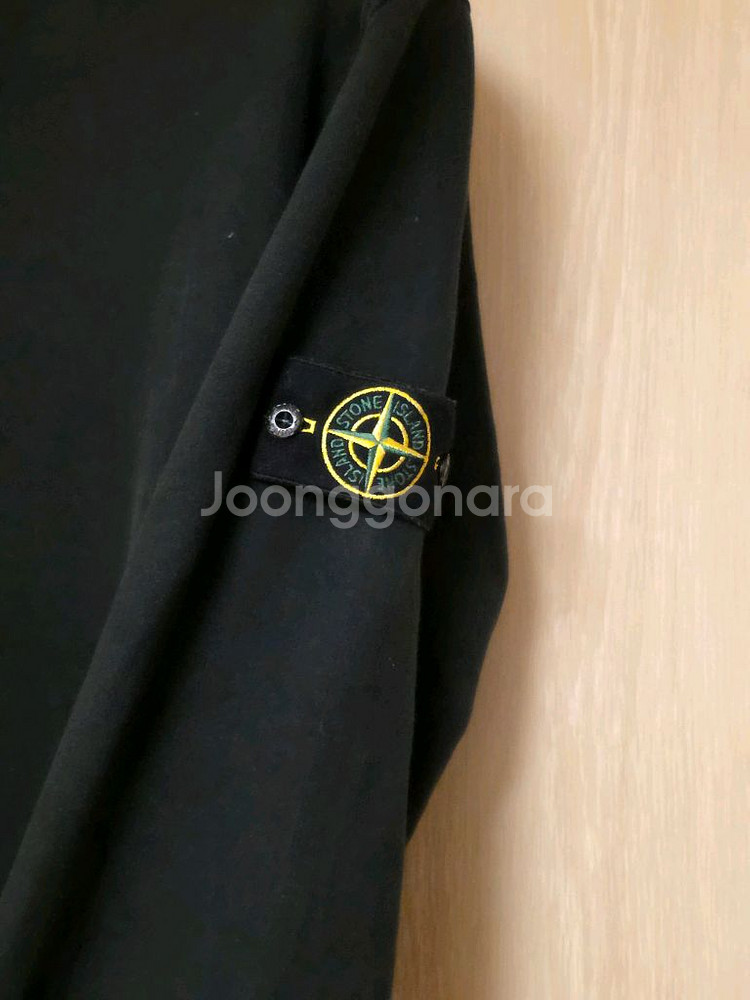 [3XL] 스톤아일랜드 블랙 맨투맨 크루넥 스웨트셔츠--2