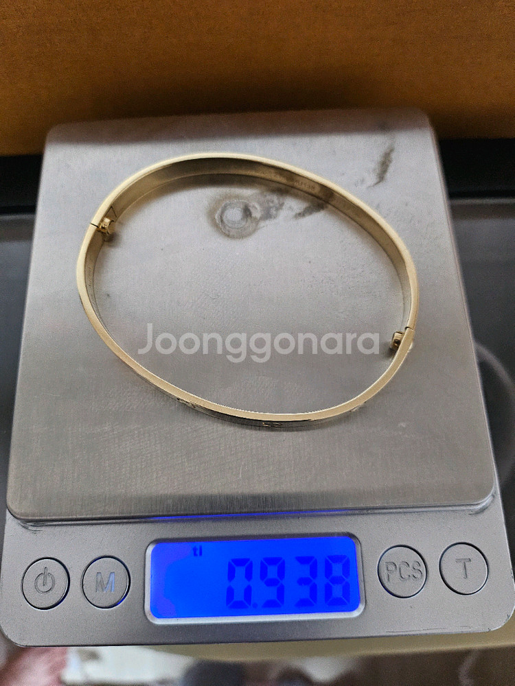 18k까르띠에 러브 팔찌 21호--2