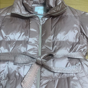 유광 핑크 오리털패딩