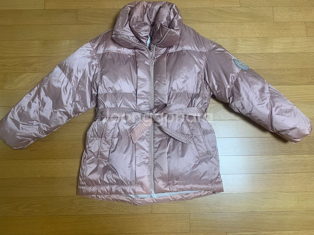 유광 핑크 오리털패딩--2