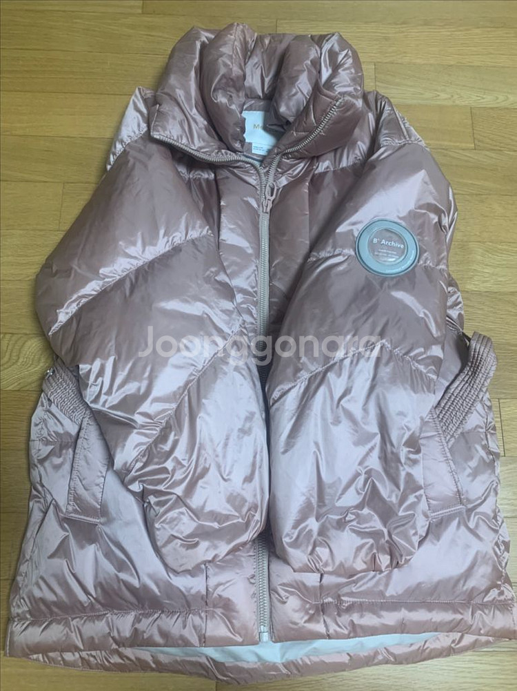 유광 핑크 오리털패딩--1