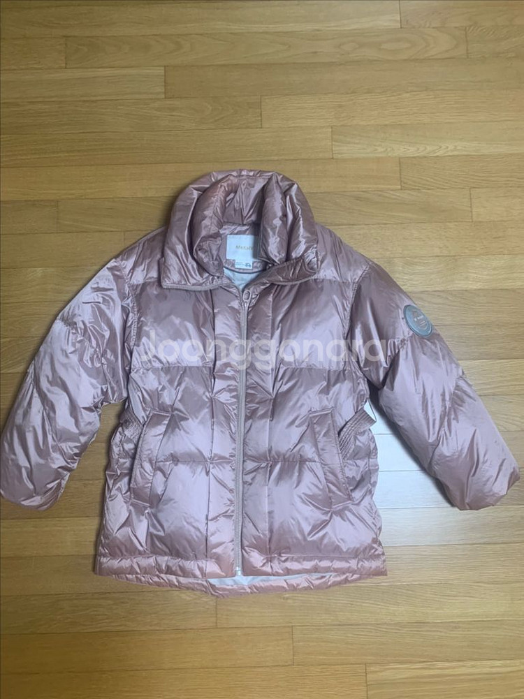 유광 핑크 오리털패딩--3