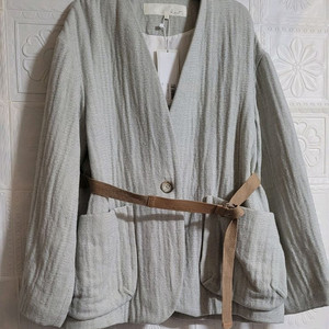 (새옷)지컷 벨티드 자켓