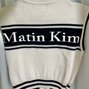 마뗑킴 니트 베스트-아이보리(w)