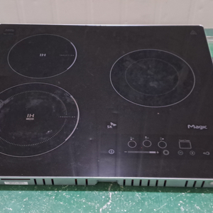 6190 SK매직 3구 하이브리드형 인덕션(블랙)