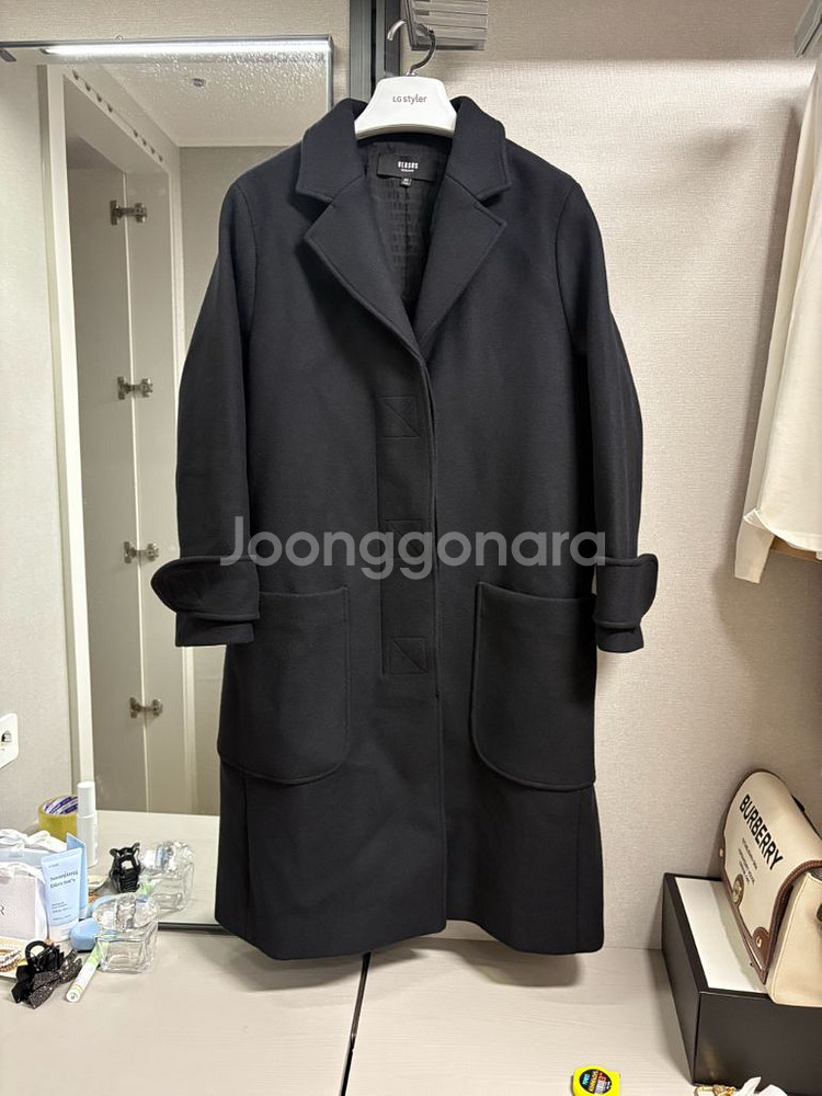 베르사체 블랙 롱 코트(정품)--0