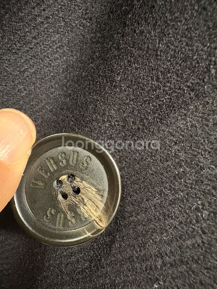 베르사체 블랙 롱 코트(정품)--5