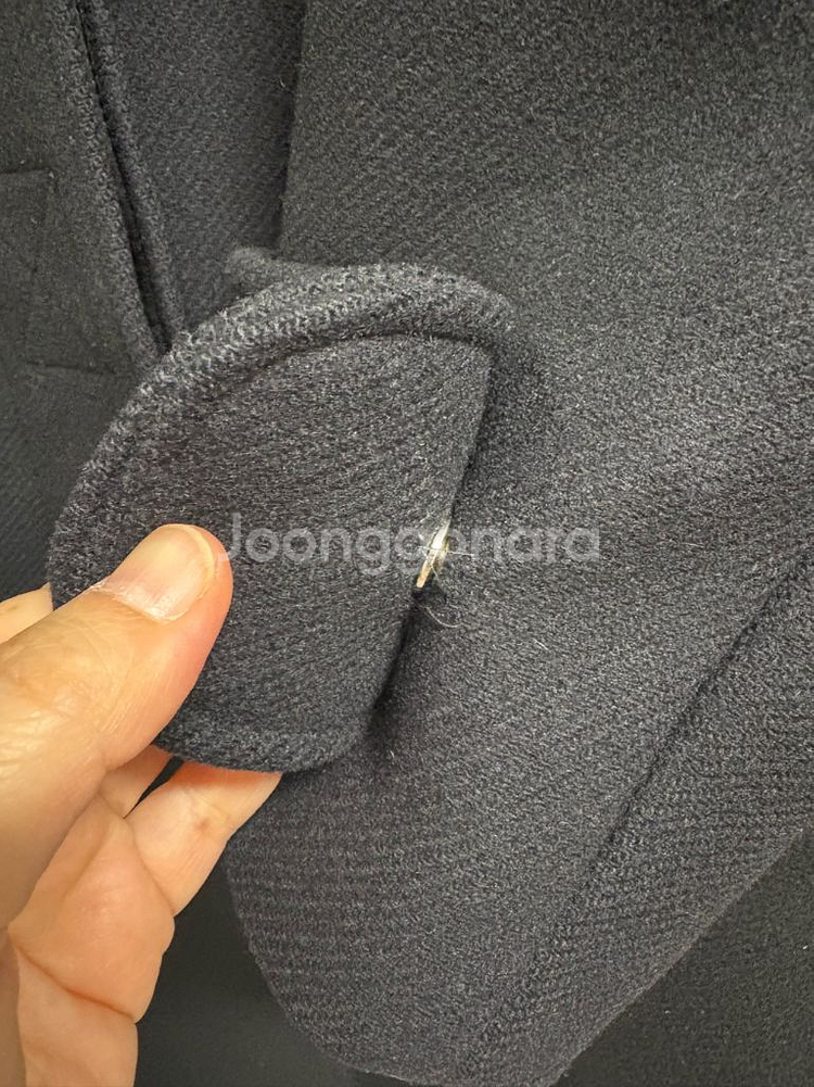 베르사체 블랙 롱 코트(정품)--3