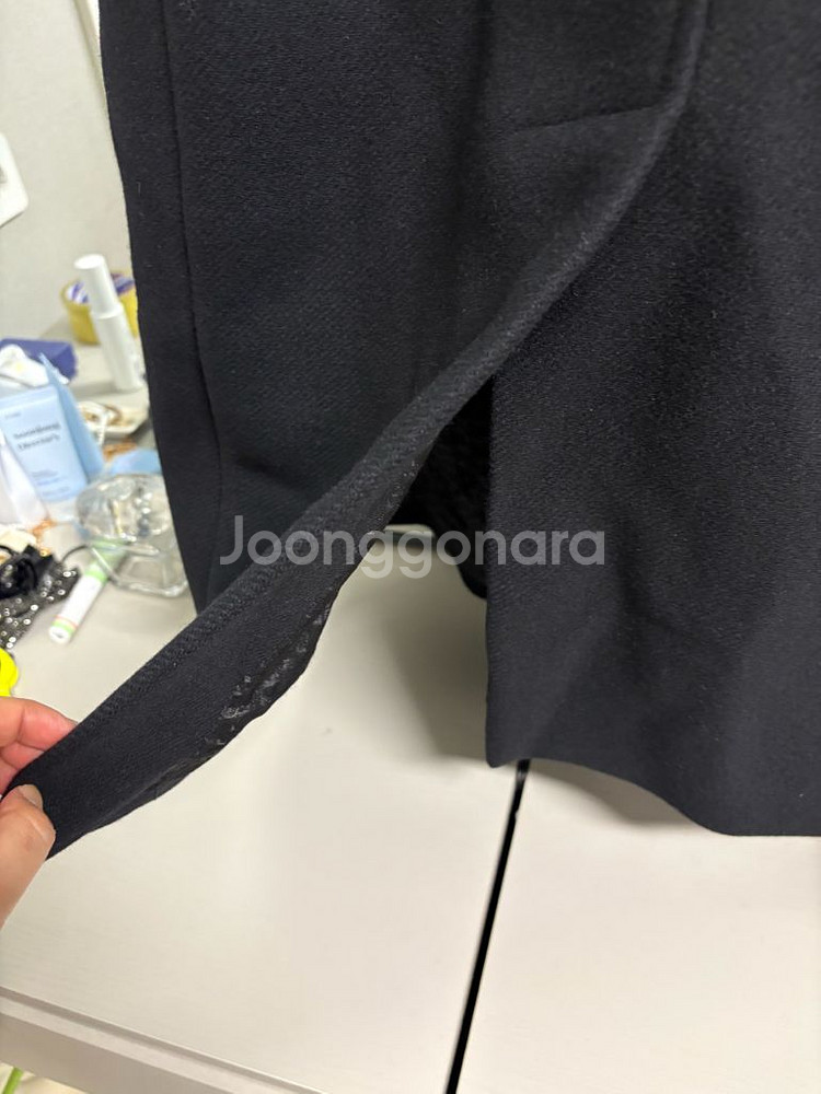 베르사체 블랙 롱 코트(정품)--6