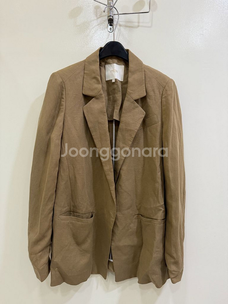 마주 maje 브라운 마 자켓 정품--0