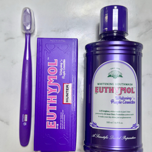 유시몰 헌터 퍼플코렉터 [치약+칫솔+가글] 세트 새상품