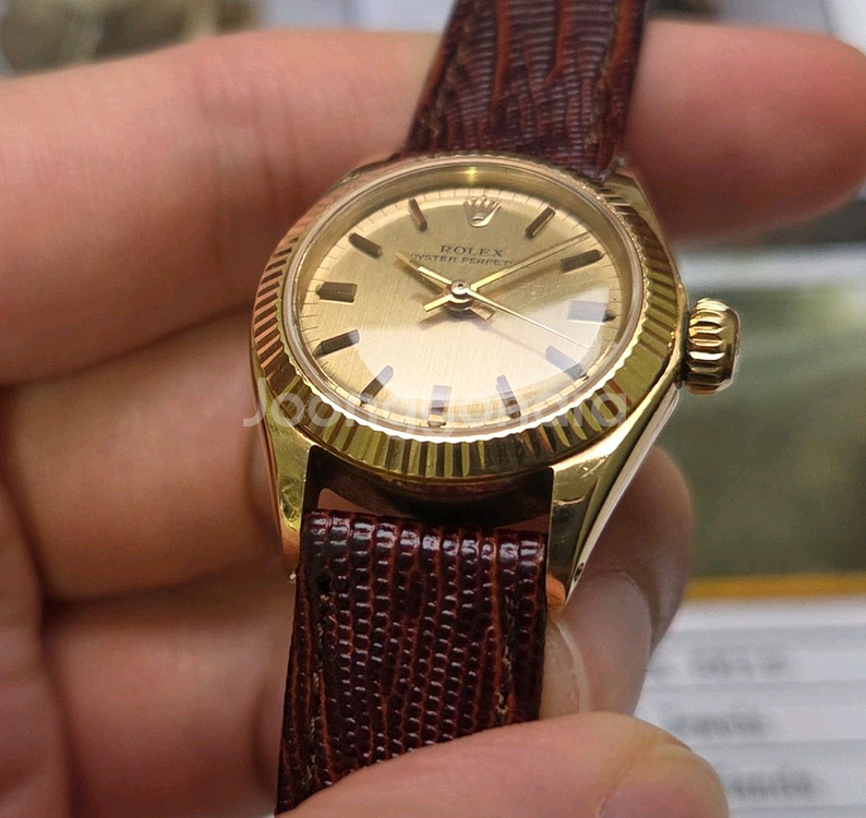 롤렉스 오이스터 퍼페츄얼 6619 18k올금통 샴골판--3